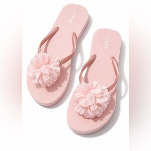 J. Crew Blush Pink Pom Pom Sandals